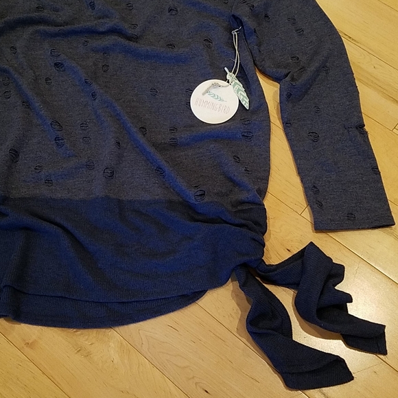 NWT Hummingbird Side-Tie Top with Cut-Out Detail - Picture 3 of 5